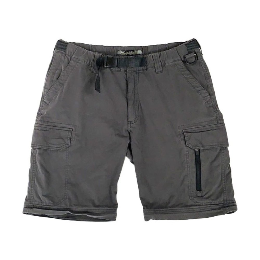BC Clothing Mens Large 34 Gray Cargo Hiking Shorts